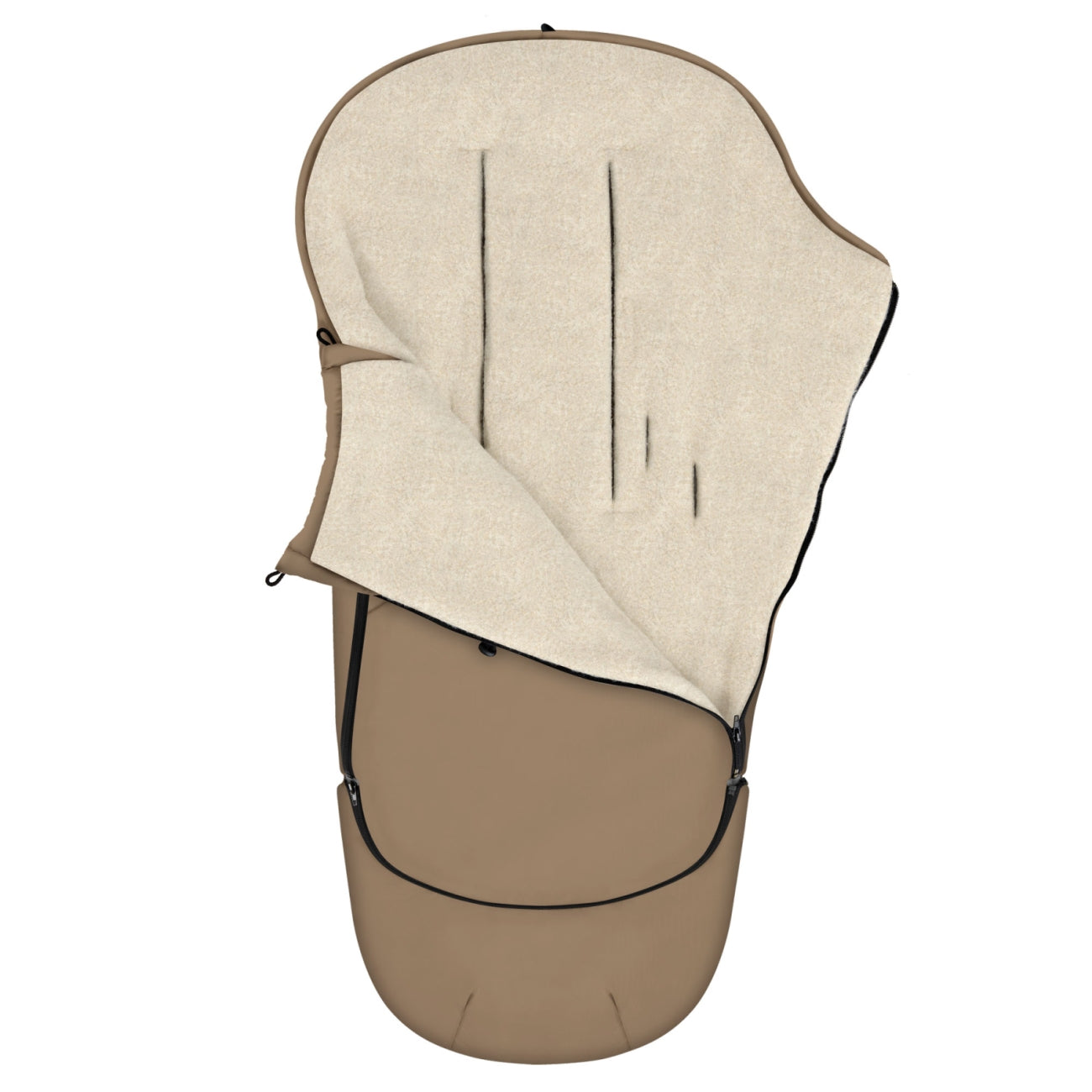 Fußsack EverGrow Aspen, Latte – Vorderansicht