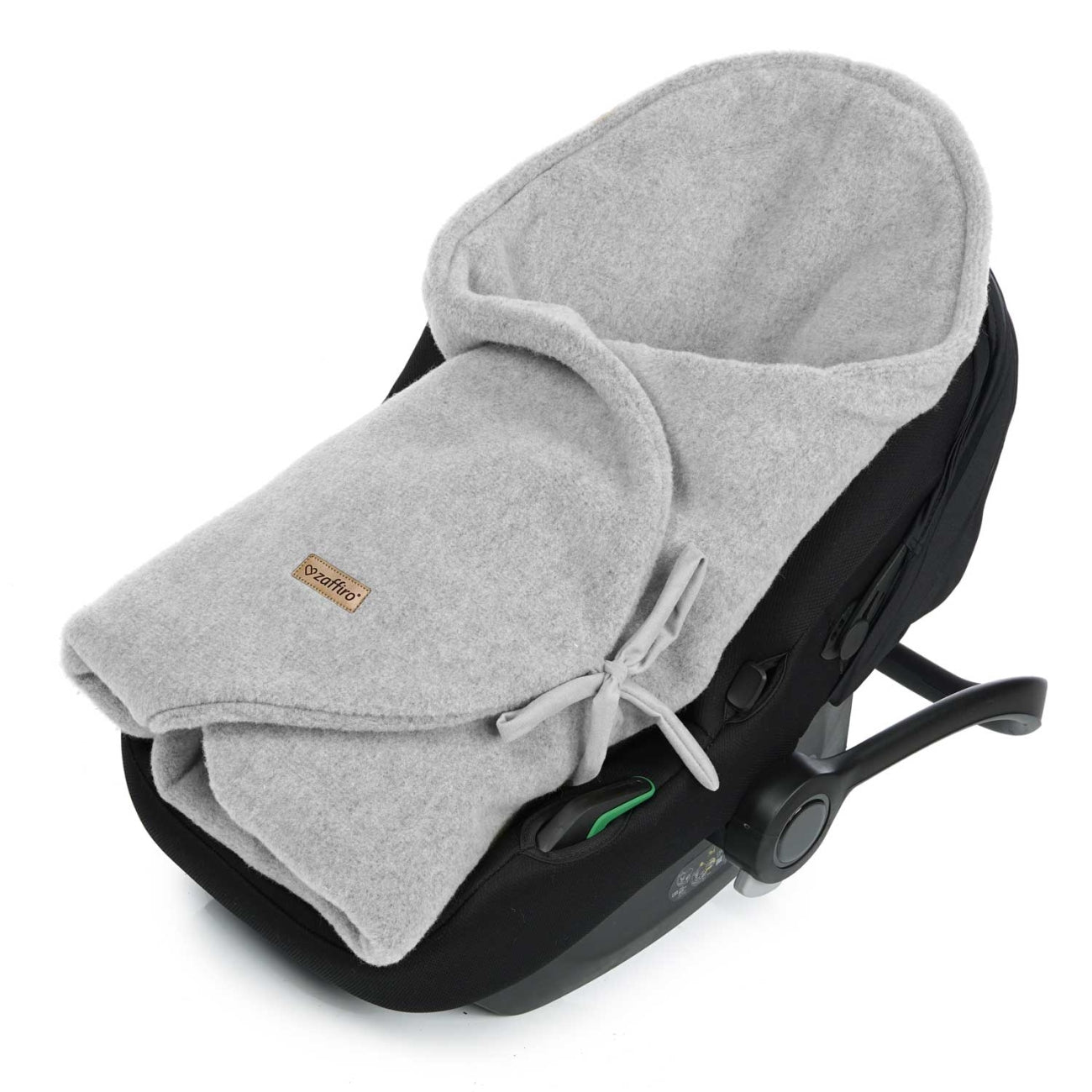 Baby-Wollswaddle Sierra, Grey – Rückenansicht