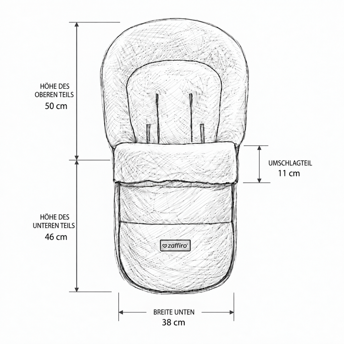 Wollfußsack Classic Nordico, Beige