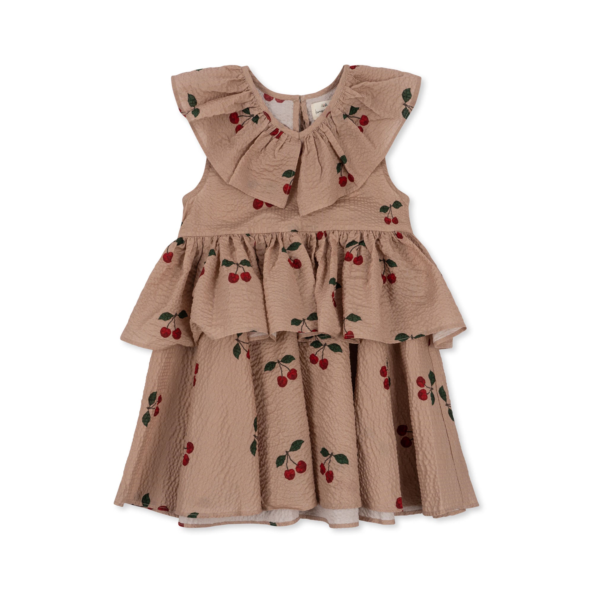 Lunella Kleid, Ma Grande Cerise Blush aus Bio-Baumwolle