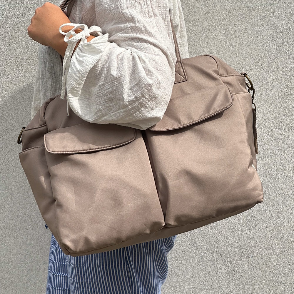 Wickeltasche mit Wickelunterlage Benne, Earth Brown