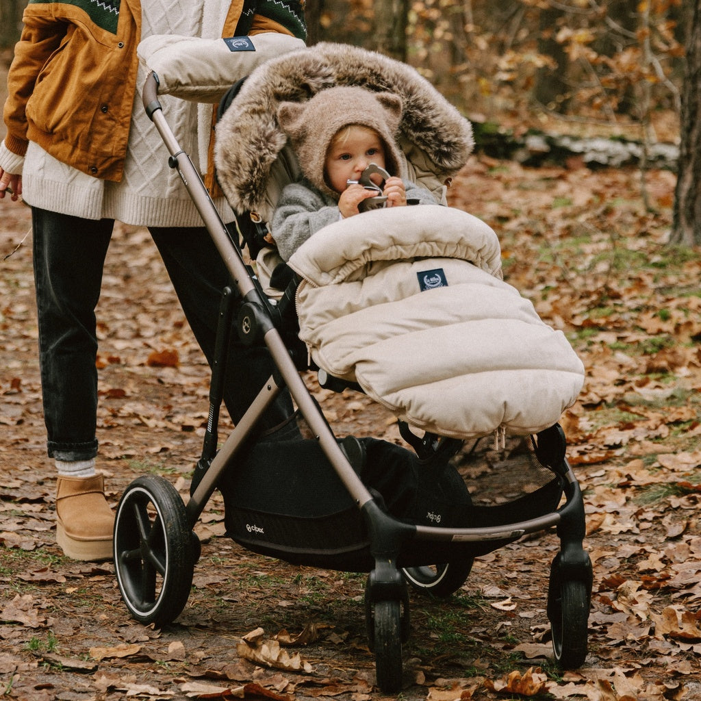 Kinderwagen Fußsack Uni, Sand