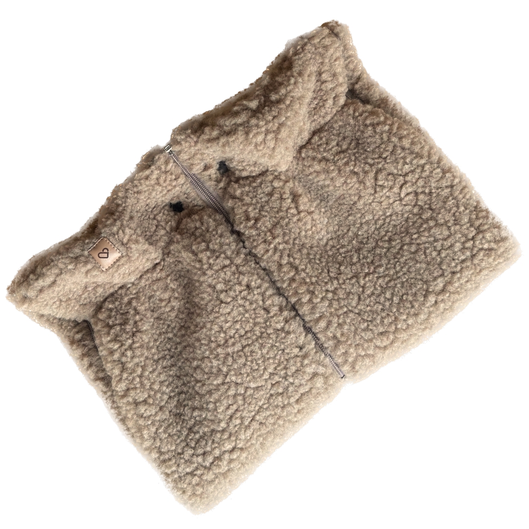 Handwärmer Muffs Wool Brown Boucle