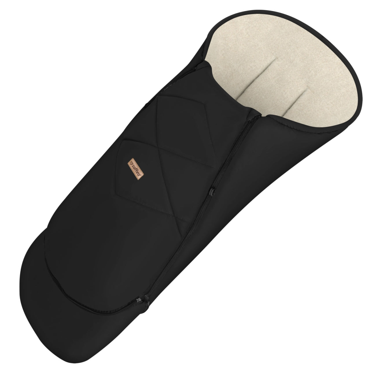 Fußsack EverGrow Aspen, Black – Vorderansicht