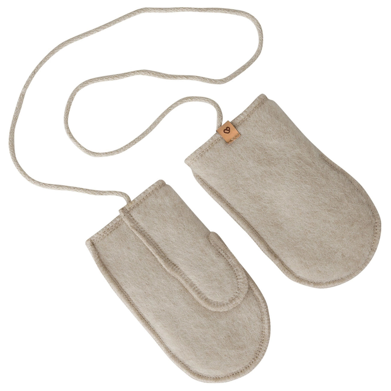 Kinderhandschuhe aus Schafwolle, Beige