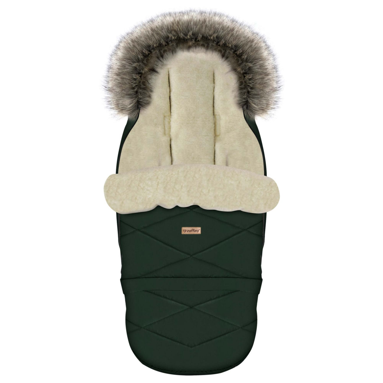 Fußsack GrowUP Nordico, Bottle Green – Seitenansicht