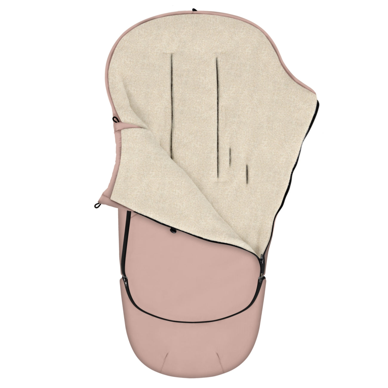 Fußsack EverGrow Aspen, Baby Pink – Vorderansicht