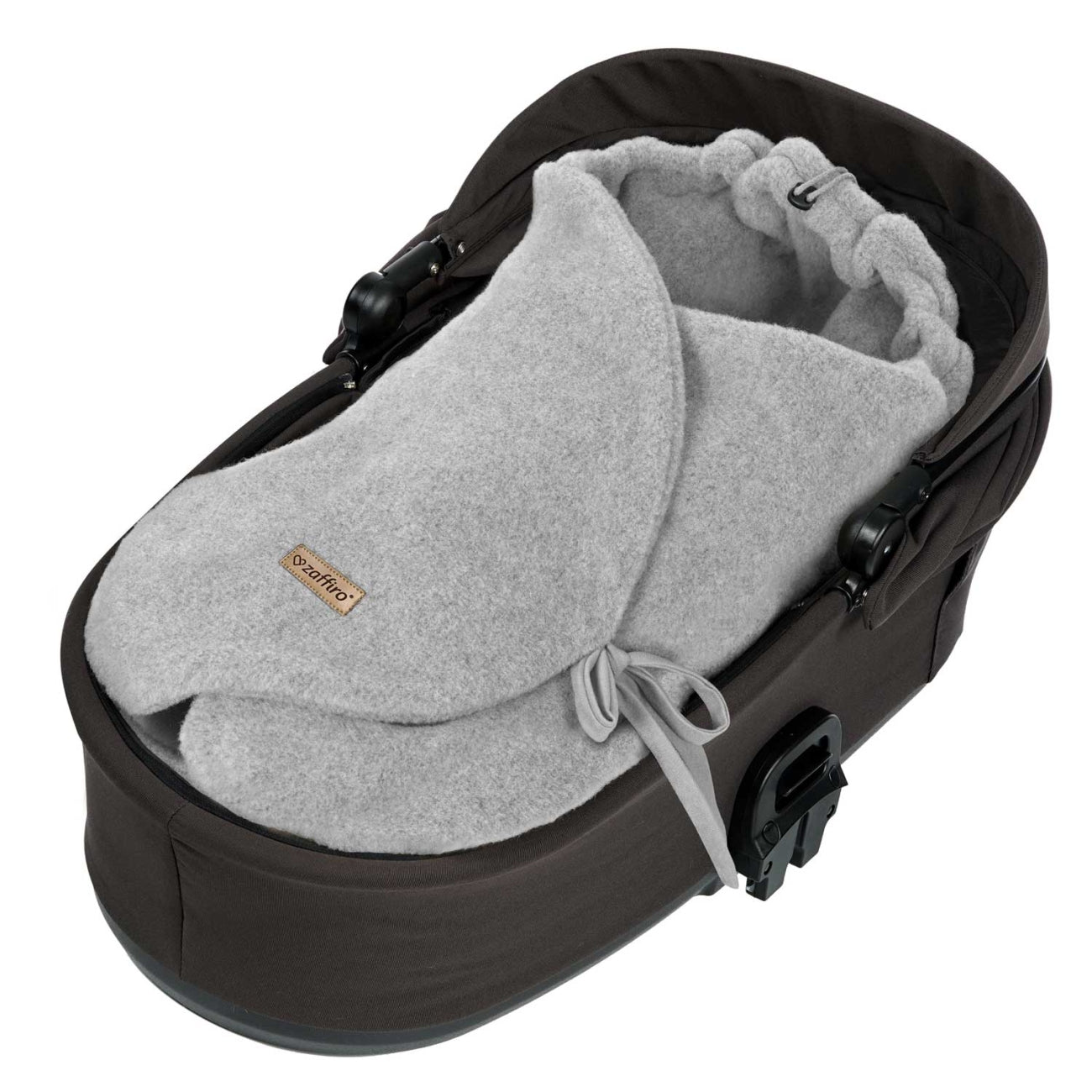 Baby-Wollswaddle Sierra, Grey – Seitenansicht