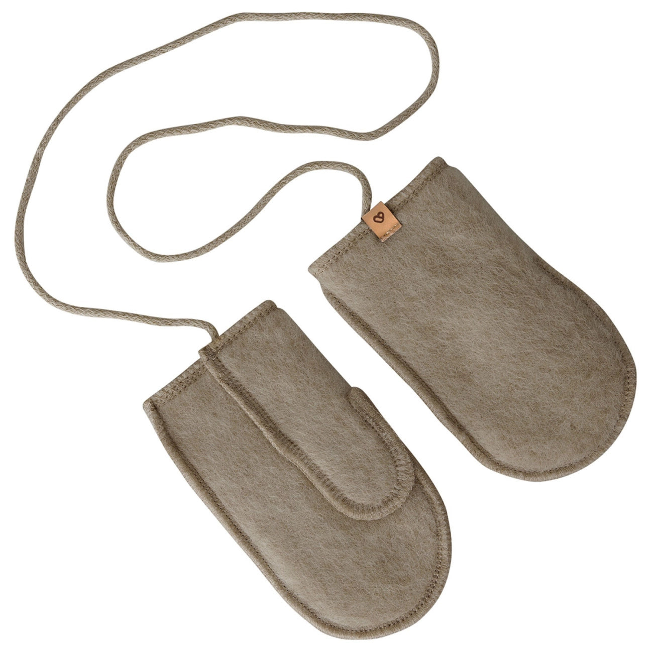 Kinderhandschuhe aus Schafwolle, Brown