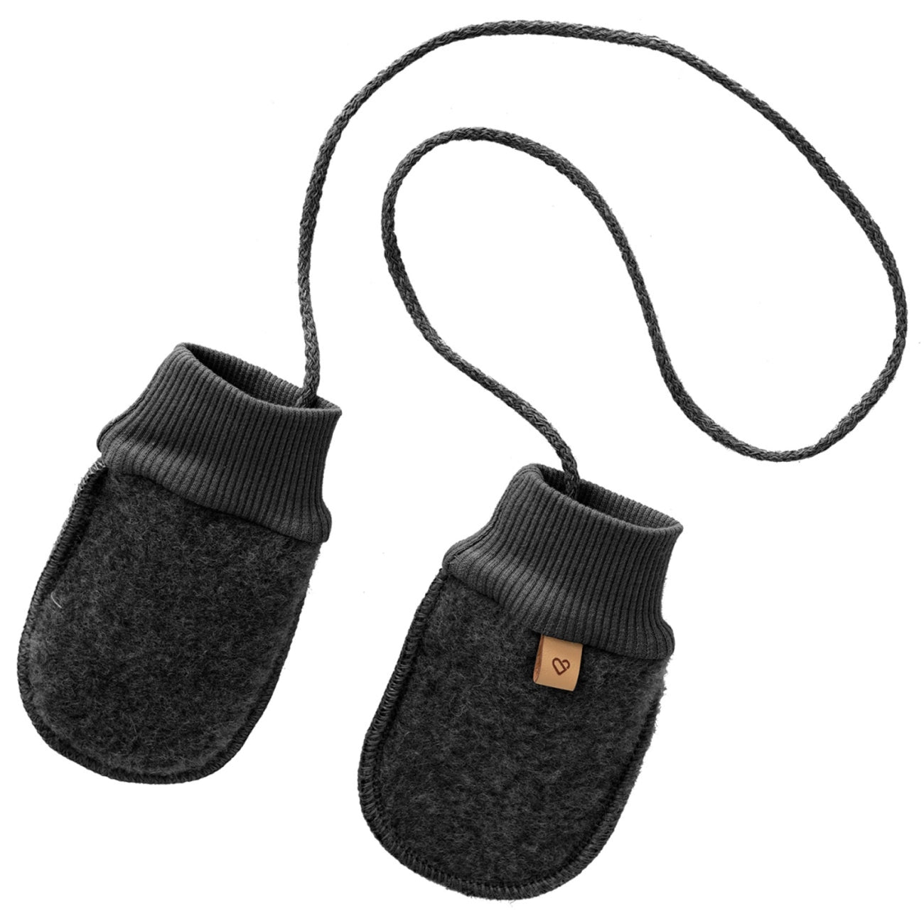 Baby Wollfäustlinge 0–12 M, Anthrazite