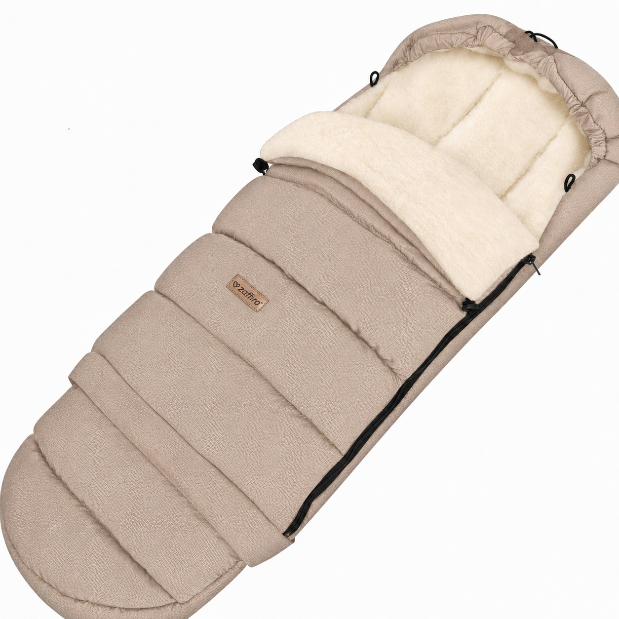 Fußsack iGrow Nordico, Beige – mitwachsender Babyfußsack 0–36 Monate