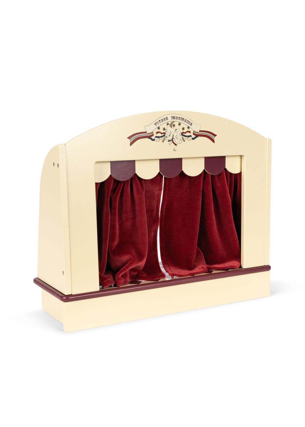 Holzpuppentheater für kleine Puppen und Teddybären