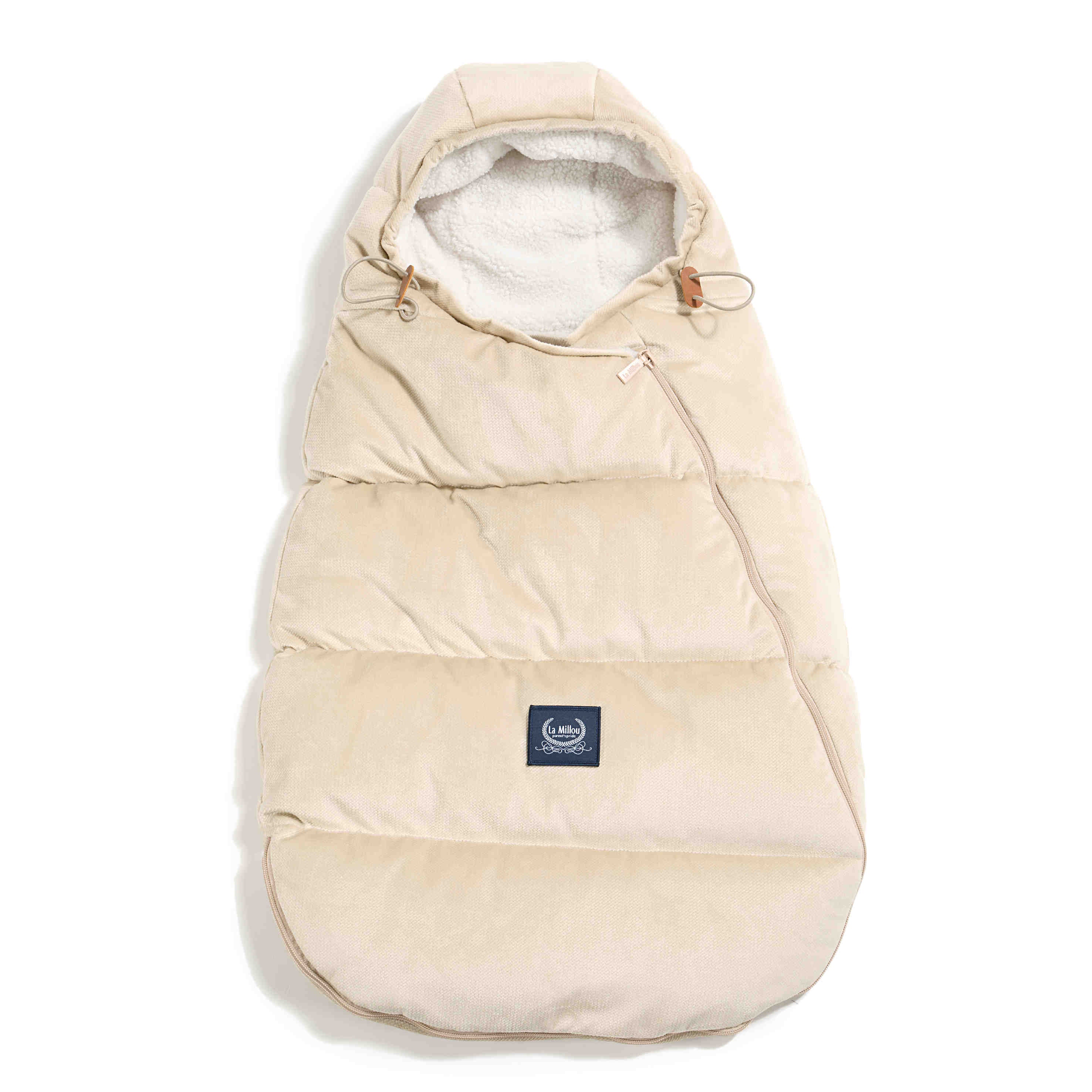 Velvet Collection Aspen Baby Fußsack, Sand von La Millou bei Oli&Lola